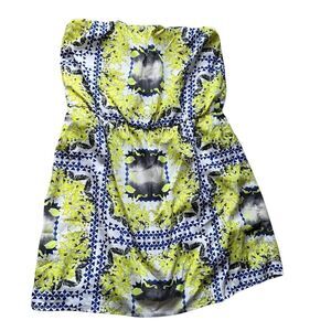 Lovemarks‎ Women's Strapless Floral Knee Length Dress Size S Multicolor